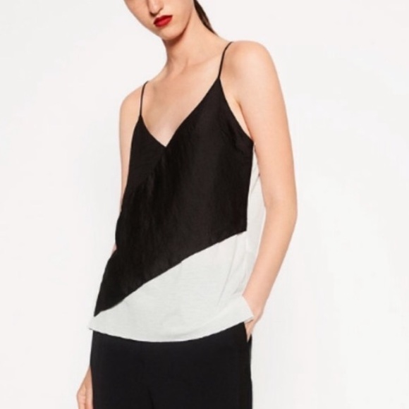 Zara Collection Black And White Top Size Medium✨ - Picture 3 of 8